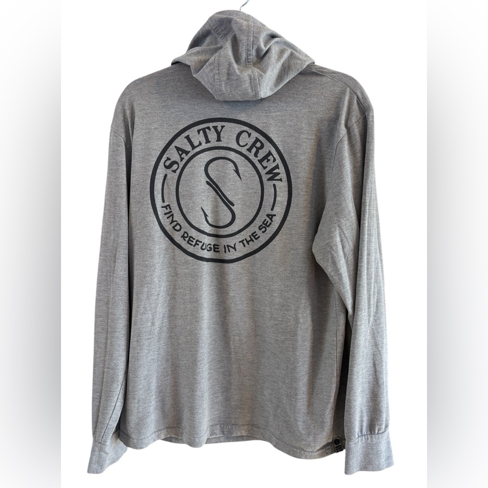 Salty Crew Men's Palomar Perforated Hooded Shirt Large